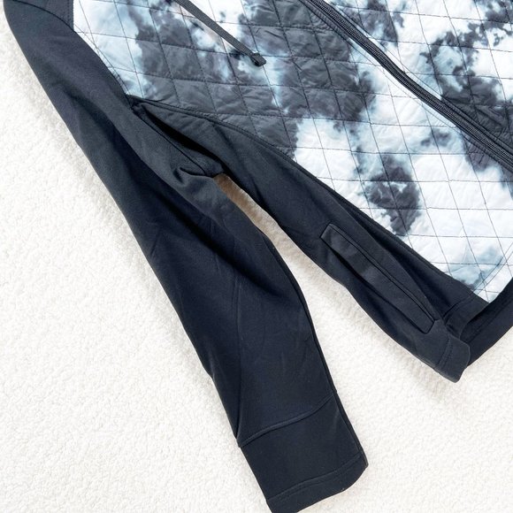 Outdoor Collection Quilted Jacket Black tie dye Size Large NEW - Picture 4 of 9